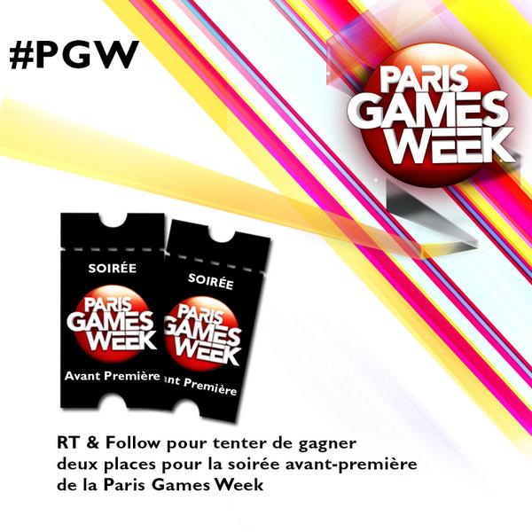ParisGamesWeek's tweet image. RT + Follow @ParisGamesWeek pour tenter de gagner 2 places VIP pour la soirée avant-première de la #PGW (Fin: 10/10)