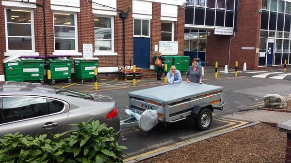 BCPathology's tweet photo. SWBH Path Lab all packed up and ready to set off for Liverpool #EuroLabFocus. Come and see us at our Stand 164. http://t.co/tSrrQwT2HB