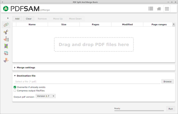 PDFsamOSS's tweet image. Second #JavaFX #css theme for #PDFsam v3 done. First milestone release is getting close!