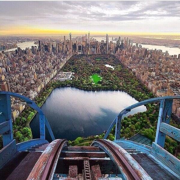 NationalGeograC's tweet photo. Imaginaos una montaña rusa con estas vistas... http://t.co/WJXT2PZtzP
