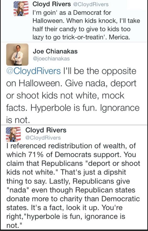 CloydRivers's tweet photo. Grab a napkin professor, 'cause you just got served. Merica. http://t.co/Ug1V13hMze