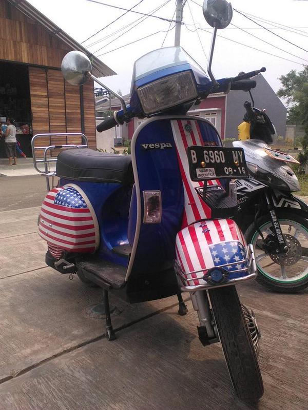StoneQhoiirulAz's tweet image. Ni min si  bluestar @scooteristinsom #vespakesayangan #kosit