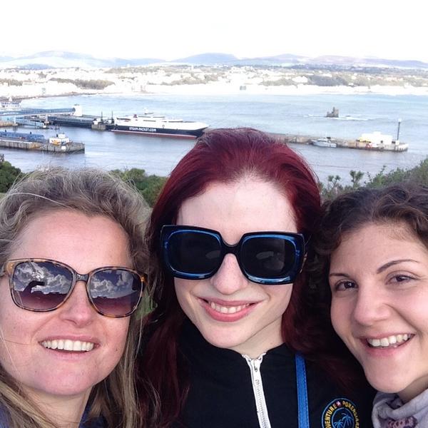 JenShahade's tweet photo. Great Isle of Man walk today with @Fatimademelo (now on #ukiptlive) &amp; @razrazin http://t.co/YkuFTLnUv8
