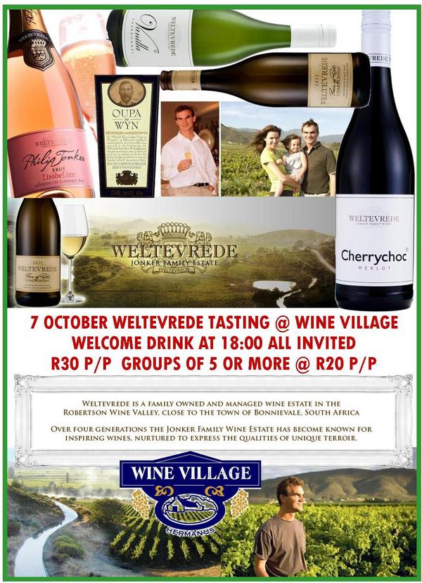 winevillage's tweet image. TASTING THE VERY BEST ! @_weltevrede Tomorrow night 18h00 @winevillage R30p/p Groups of 5+ only pay R20p/p. BOOK NOW!