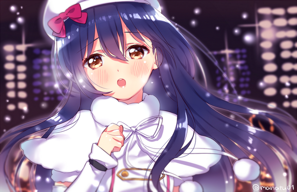 園田海未 「とめられない とまらない なぜ? #ラブライブ版深夜の真剣お絵描き60分一本勝負」|kr木：C101新刊委託中！📚️のイラスト