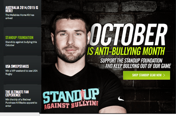 StandUpFdn's tweet photo. Thanks @worldrugbyshop for reminding us to shop 4 @RugbyBenCohen swag for #antibullying month http://t.co/DY6fLjz5Lz http://t.co/5HtIBJLGGk