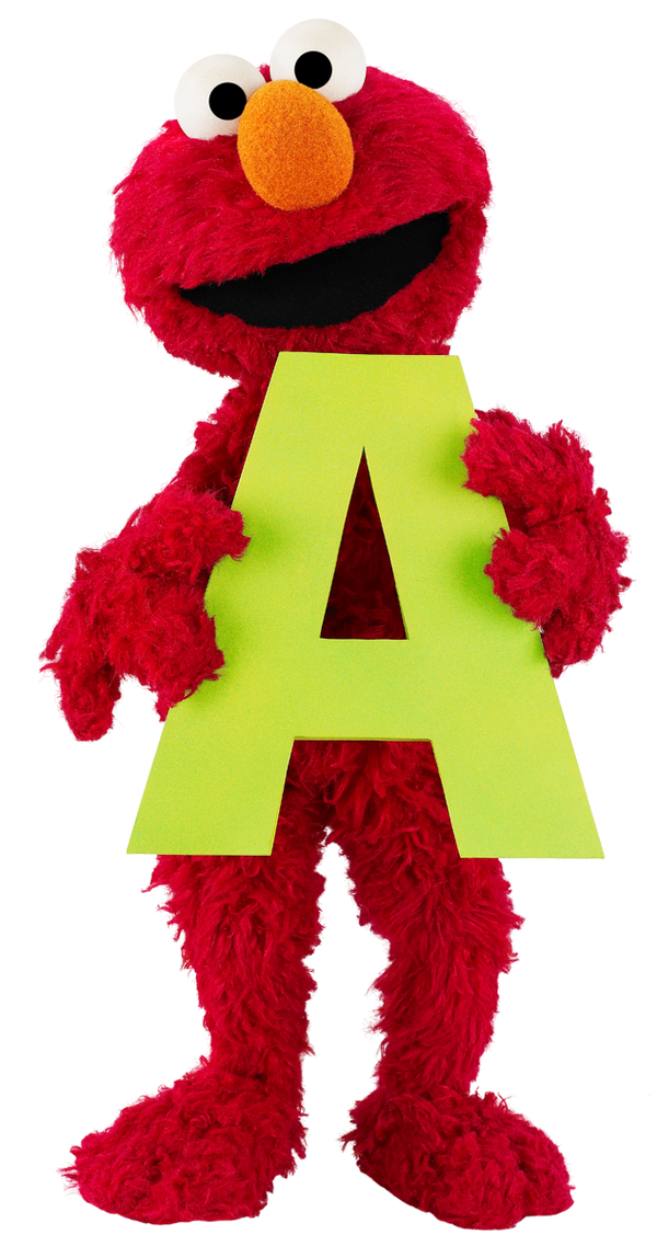 elmo's tweet photo. Why Elmo likes the letter A: It’s a letter AND a word! How cool is that? http://t.co/IgJbPj3ldA