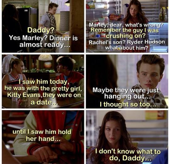 TheTeacherFinn's tweet image. “@kittycatGuarris: Soy la hija de fabrevans ,Ryder el hijo de Finchel y Marley de Klaine XD http://t.co/Vs18imgrVv”