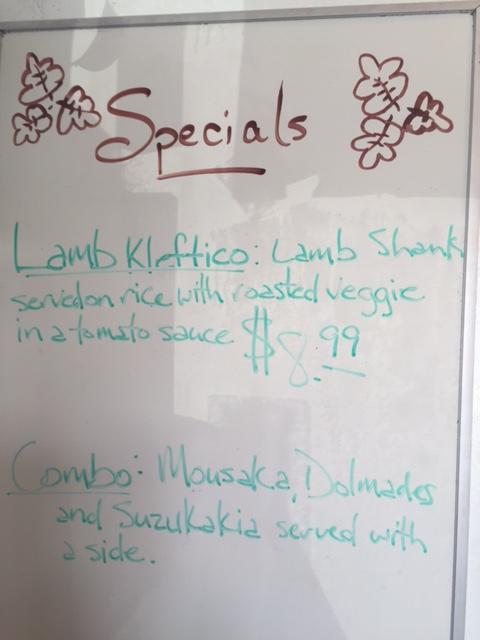 Athens_Family's tweet image. Today's specials: #lambkleftiko #suzukakia #dolmades #mousaka #LotsofMondayLove