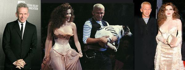 Jean Paul Gaultier e Francesca Dellera
