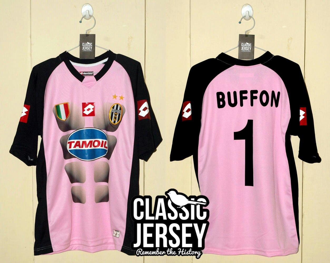 buffon pink jersey