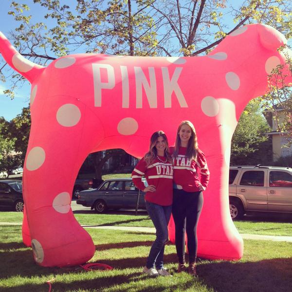 VSPINK's tweet photo. Guess where our #CrazyForCampus tour is today? University of Utah! Stop by for freebies, selfie fun & more! #GoUtes http://t.co/Nxr4RpbMbv