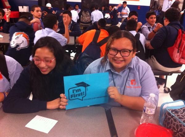 TXCollegeLady's tweet image. #collegeweek2014 #imfirstgen #nc