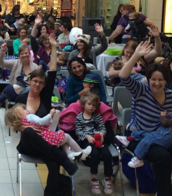 CC_BG's tweet photo. 60 Babies Latched On today at the Breastfeeding Challenge to celebrate #WorldBreastfeedingWeek! What a great morning! http://t.co/CNr5IpYAAS
