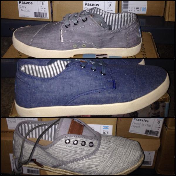 ALMLasAmericas's tweet photo. Estos y mas modelos de toms hombre y mujer! Servicio a Domicilio! #almLasAmericas http://t.co/fWwatxJooV