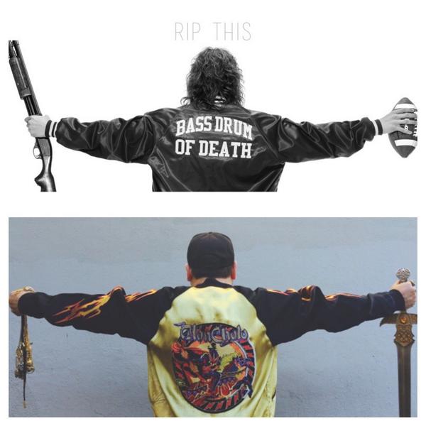 ILRecords's tweet photo. Who Wore It Best? @bassdrumofdeath vs @HanCholoDesigns #RipThis #BDOD http://t.co/vCorMjCcAl