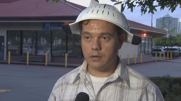 CTVVancouver's tweet image. B.C. Pastafarian officially loses driver’s license over holy colander bit.ly/1uRH3Rr
