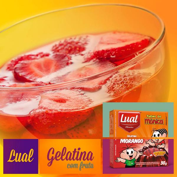 Lual_Alimentos's tweet photo. Para dar aquele sabor a mais à sua Gelatina Lual, serva com frutas como Uva, Abacaxi, Morango. http://t.co/2cOajDFngc http://t.co/epXRQ8j8rt