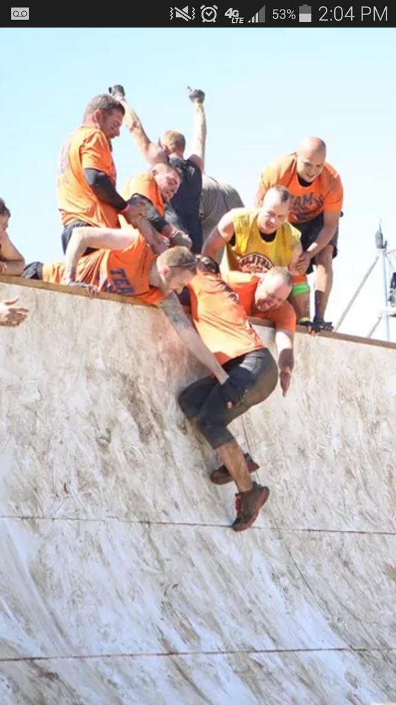 CMuldner's tweet image. Probably the most rewarding point of the entire #ToughMudder. Couldn't be any more proud of Team Down N Dirty!