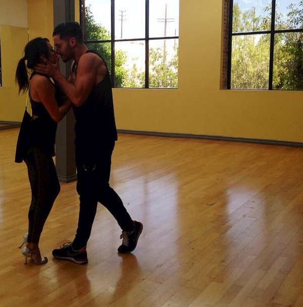 Watch <a href="/JanelParrish/">Janel Parrish</a> and @iamvalc do the rumba tonight on #DWTS! #PLL