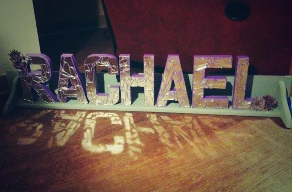 StandardsBound's tweet image. So I'm just absolutely obsessed with the name board I made my little. She better love it