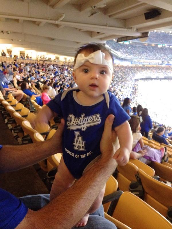 KatieP31's tweet photo. Courtney says "Go Dodgers" #BornMobileMLB http://t.co/aVzO3cHAMC