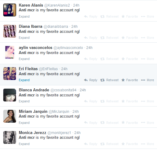 mcrhate's tweet image. when anti mcr is your favorite account and ur ngl