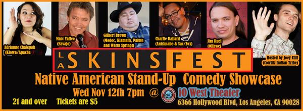 LASKINSFEST's tweet image. Check out hilarious JimRuel @nativecomedian  @LASKINSFEST  Nov 12 7pm #nativestandup #funnynative #ndnhumor