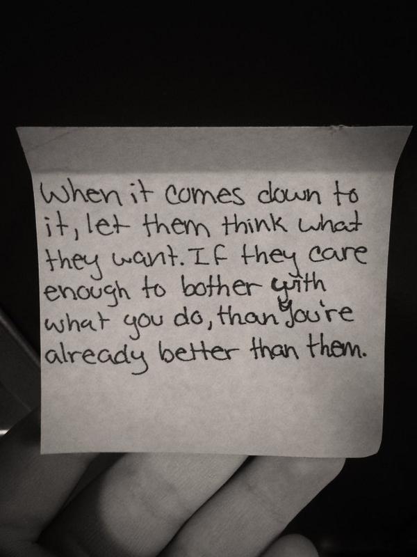 LuvquoteLove's tweet photo. So my school put sticky notes on the lockers with quotes on it. I think it's a wonderful project. #postquoteproject http://t.co/8QgDZM9JGK