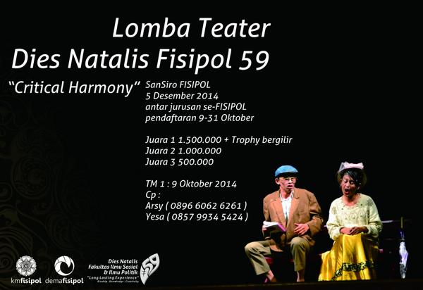 Siapkan dirimu ! <a href="/KomunikasiUGM13/">COMPOSER UGM</a> @JPPUGM2013 <a href="/HIUGM2013/">HUNTERS 2013</a> <a href="/PSdK_UGM2013/">Job</a> <a href="/MKPUGM2013/">MKP Fisipol UGM</a> <a href="/SosiologiUGM13/">Sosiologi UGM 2013</a>