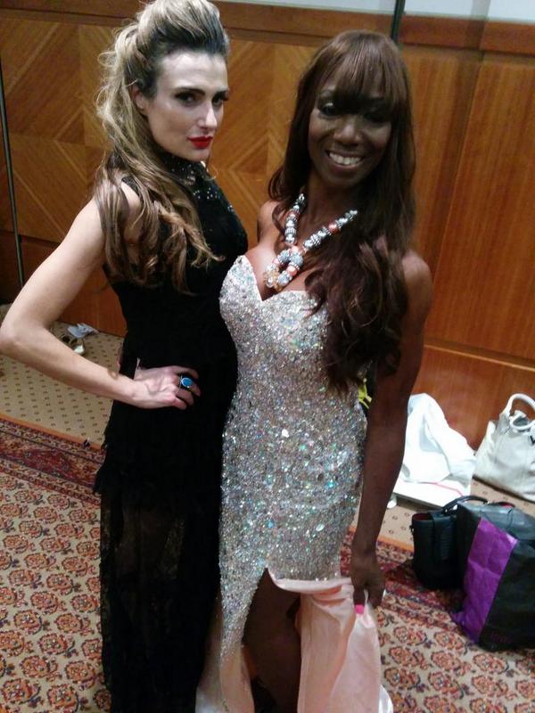 AngieAmoateng's tweet photo. The beautiful @ModsOfDiversity CEO #AngelSinclair with the wonderful @jenniferklein99 at #WearItForAutism Stunning!💜 http://t.co/Dg3asEm4M1