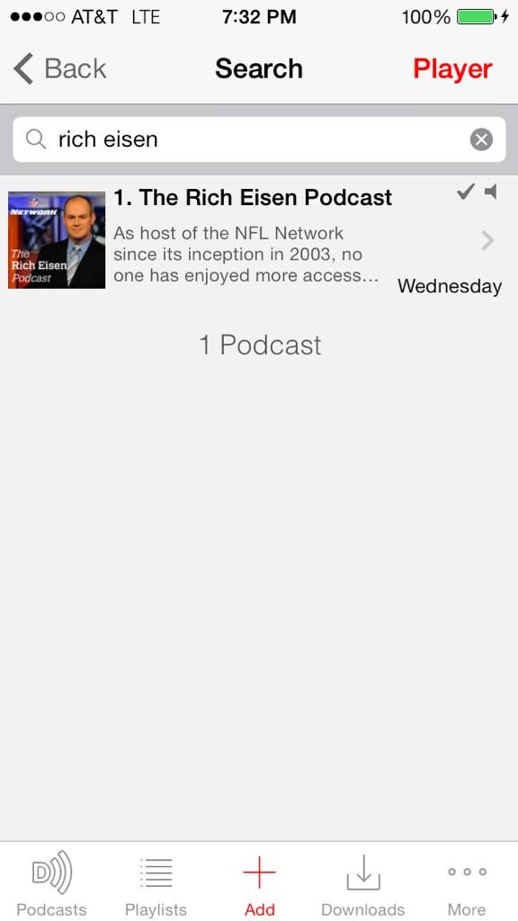 im2reel's tweet photo. @richeisen New show not on downcast app😩 http://t.co/aIKvX8cv8b