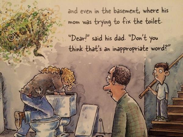 LarkMarieAnton's tweet photo. 'The Very #Inappropriate Word' was #appropriate bedtime reading tonight. #mommylife #whataday @#!? @MacKidsBooks http://t.co/ogHlBkX8PP