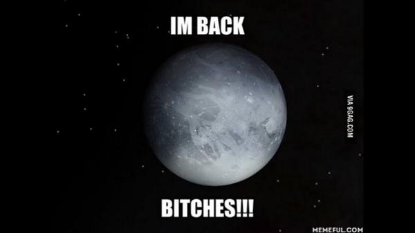 HayleyHentzen's tweet image. Pluto is a planet again! #plutoisback #Pluto