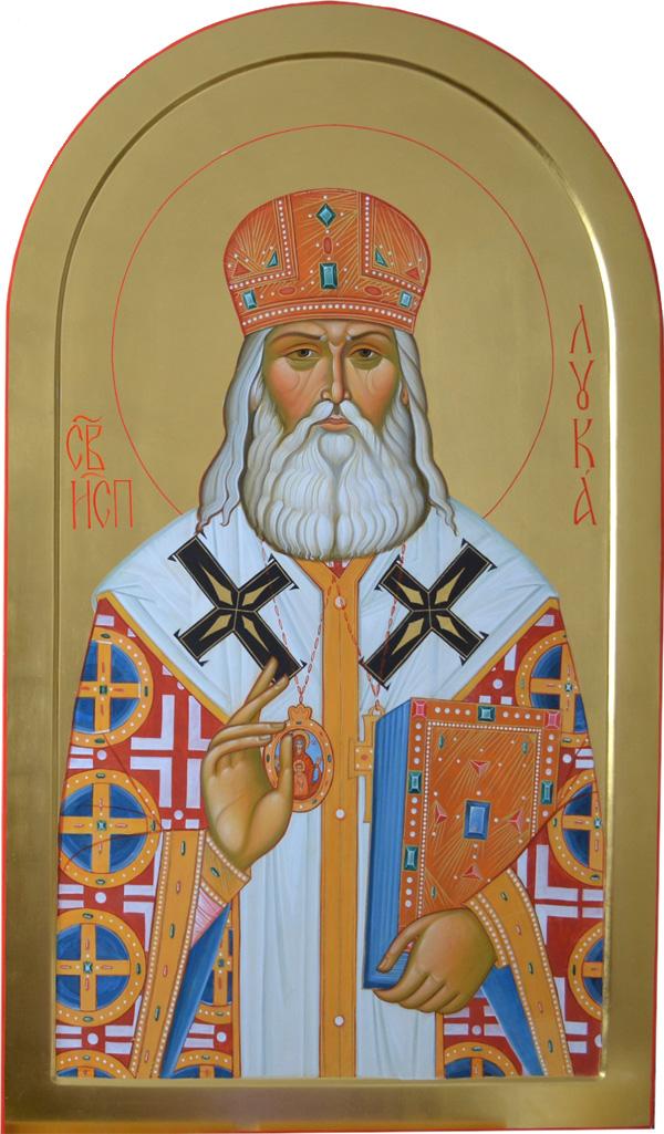 iconostudia's tweet photo. Готова #икона. Святитель Лука, исповедник, архиепископ Крымский. Местный ряд иконостаса. http://t.co/pHEGHiVkAr