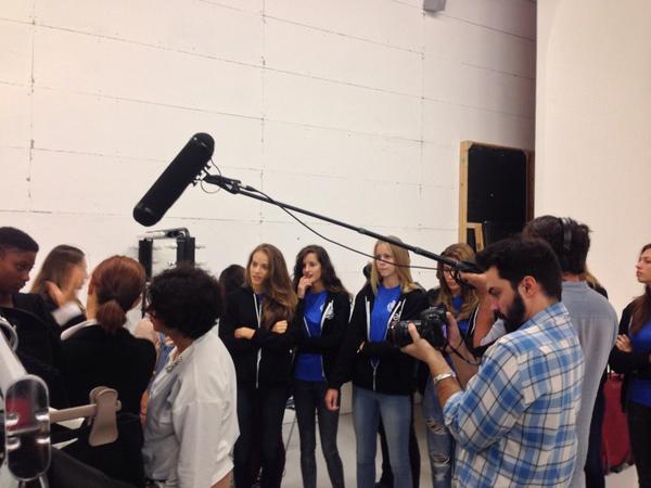 Fitting before the tu style shooting #eml_italia #EliteModelLook #madeinelite #tustyle #mondadori #shooting