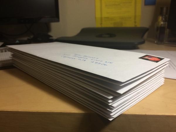 theAlvinTran's tweet photo. Council letters: done and ready to be mailed. ❤️❤️❤️ #MtOly #CouncilR #AyyeAyyeCaptain http://t.co/aXEfs5KaAs