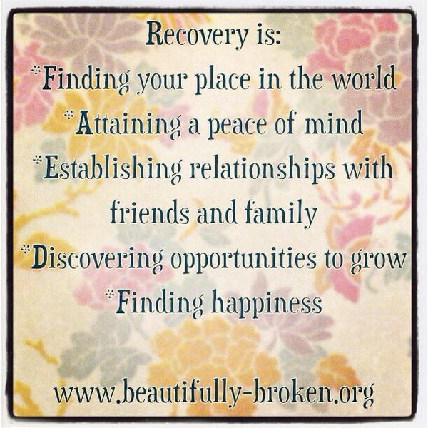 Recovery is happiness, healing and growth #bbroken #recoveryispossible #healingandgrowth #happiness