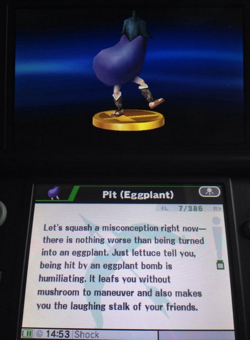 punchritude's tweet photo. smash bros pls #eggplant @squash #lettucearmy http://t.co/csE9vg4gMd