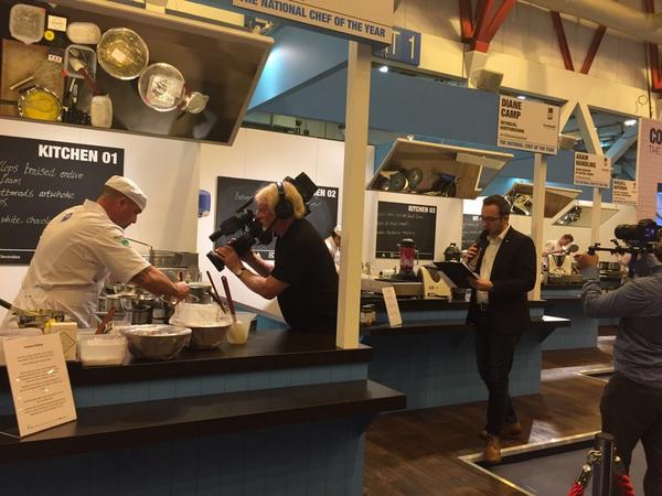 #NCOTY finalists using produce from @DSMashPurveyors <a href="/duncan_allison/">Duncan Allison</a> <a href="/MarketFood/">Fruit and Veg Market</a> #TheRestaurantShow