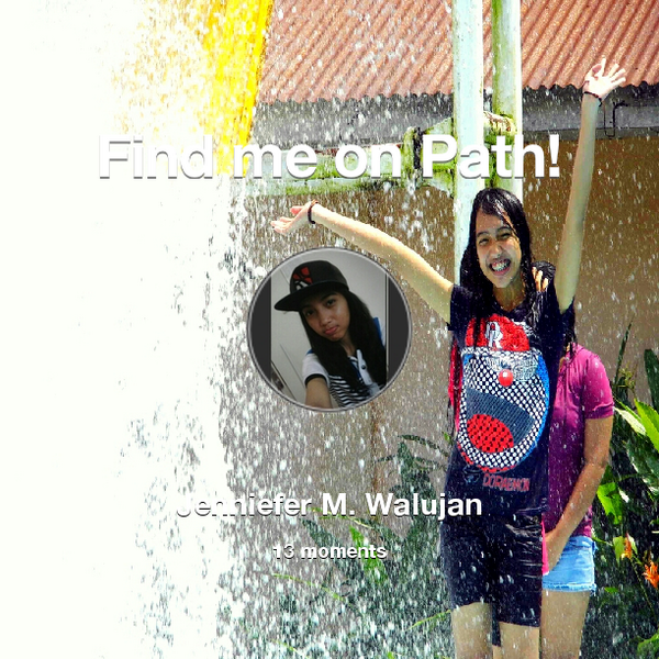 RhisaMauritia's tweet photo. Find me on #Path now! Go to: http://t.co/sobdzv0l4Z! #thepersonalnetwork http://t.co/JkxIk4guon