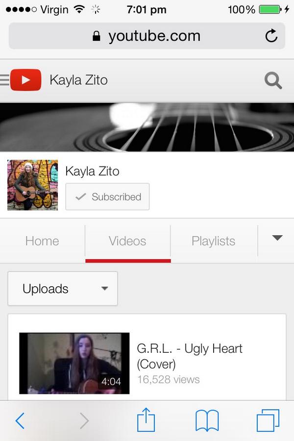 Every one should subscribe to @KaylaRoseZito because she's so good!!!!