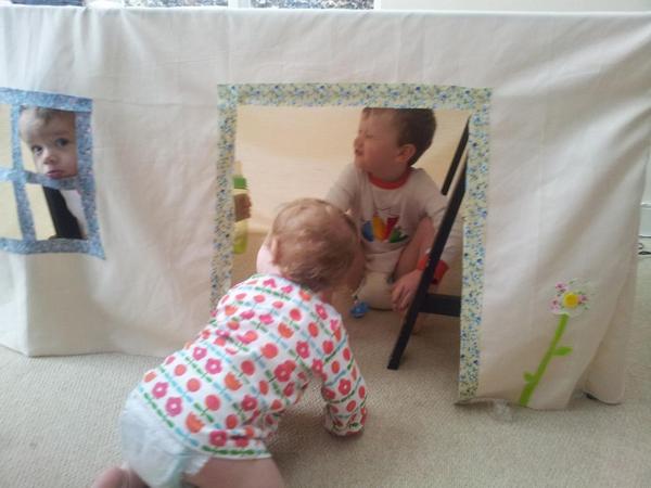 Tabledens's tweet image. 3 little monkey&apos;s playing this morning! #ImaginationGames #cosycottage #handmade