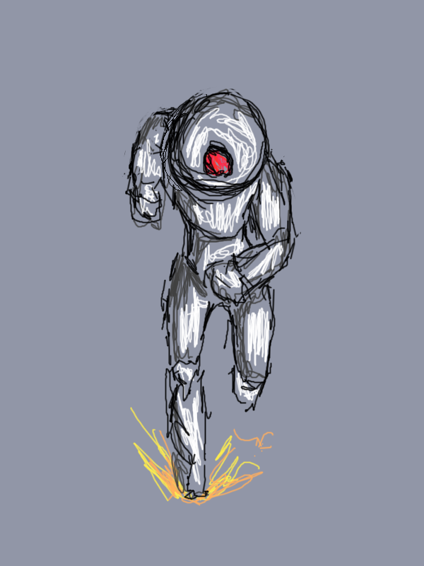 escdev's tweet image. iZBOT running around, doing stuff. #surfacepro2 #indiedev