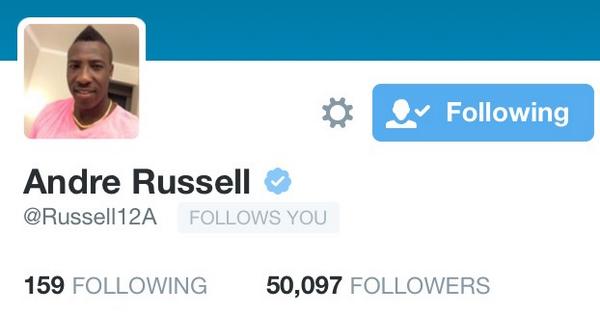 andrerussell12's tweet photo. 50,000 followers for @Russell12A #famous #legendinthemaking #cricket http://t.co/ftP2IzPqMn