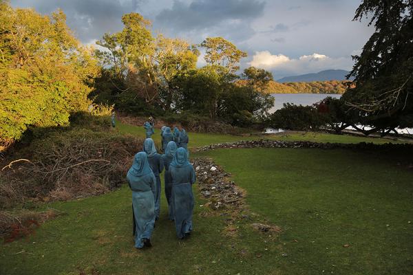 valphoto's tweet image. spectacular opening ceremony of Adventure World Travel Summit at Ross Castle #lovekillarney