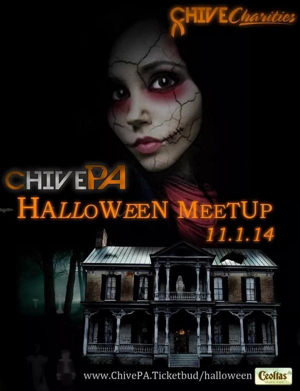 ChivePA's tweet photo. First 100 tickets sold out fast. Only 50 left for the Halloween Meetup for Chive Charities http://t.co/Y5FVr962Pd http://t.co/RPld4btELI