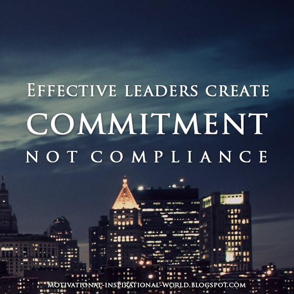 Wright Thurston on Twitter: ""Effective #Leaders Create #Commitment