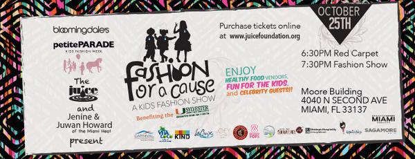 JuiceFoundation's tweet photo. Juice Foundation's 4th Annual Fashion For A Cause is around the corner!October 25th.Purchase tix @juicefoundation.org http://t.co/3dlRGMge3p