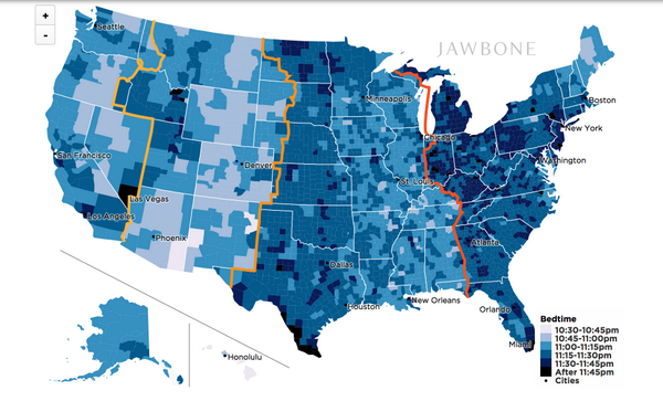 Your body doesn't care about timezones - a deep dive into bedtimes by the <a href="/Jawbone/">Jawbone</a> data team: jawbone.com/blog/circadian…